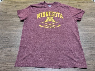 Minnesota Golden Gophers Hockey Men’s Maroon T-Shirt - Champion - XL - Image 1 of 3