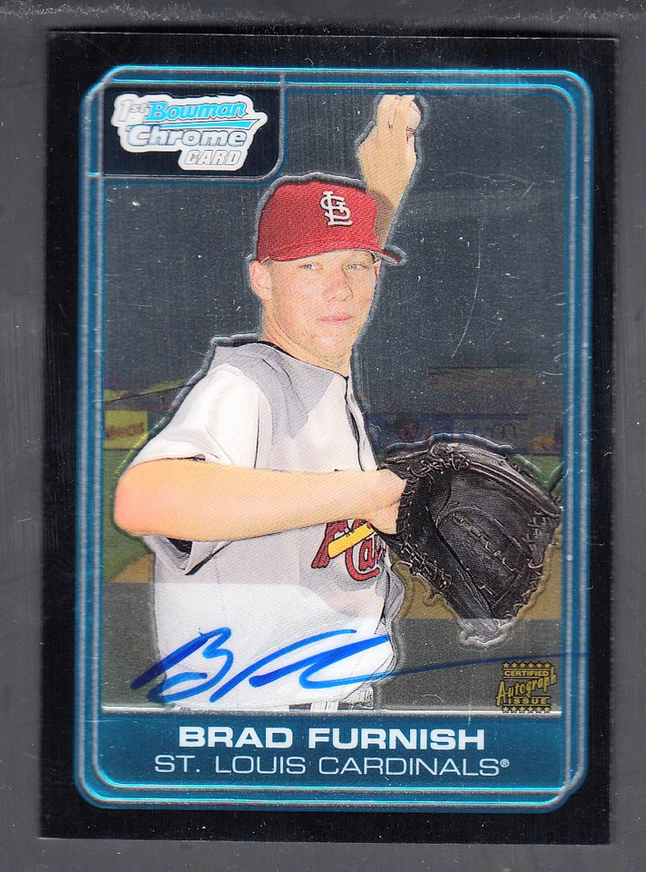 Brad Furnish 2006 Bowman Chrome Draft Rookie Autograph On card Auto DP79 Stl - Image 1 of 1