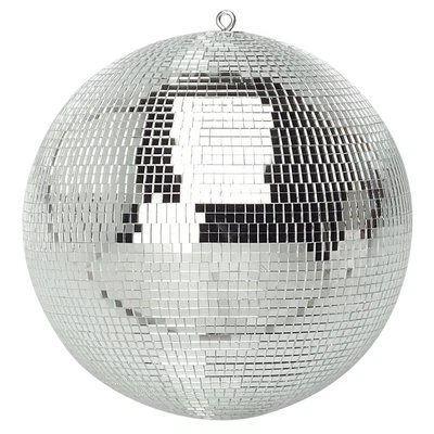 Genuine Lightweight Small Silver Mirror Dance Disco Party DJ Ball (100mm 4")  - Image 1 of 2