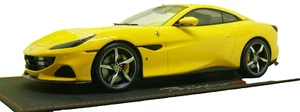 BBR 18197G FERRARI PORTOFINO M SPIDER CLOSED ROOF GIALLO MODENA 1:18 SCALE - Picture 1 of 10
