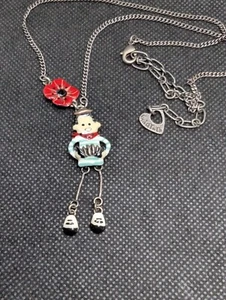 Fabulous French Taratata Accordion Player Necklace .Q160 - Picture 1 of 8