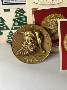 Weihnachtsmann Weihnachtsbaum Geschenk Clip Punze Andenken Ornament Neu im Karton - Bild 1 von 12