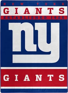 New York Giants NFL 60" x 80" Plush Throw Blanket, Soft & Warm - Picture 1 of 3