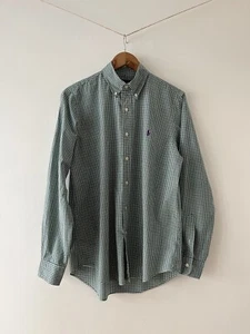 Ralph Lauren Herren Hemd Gr. M Langarm grün kariert 100% Baumwolle (36) - Bild 1 von 8