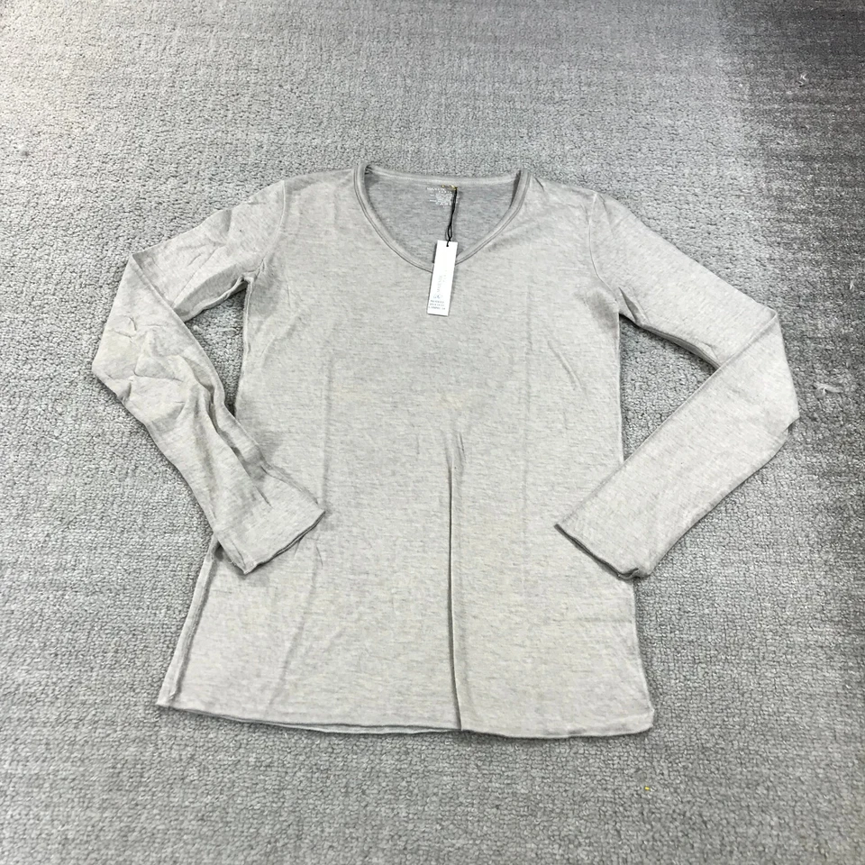 Camisa Majestic Paris Para Mujer 1 Extra Pequeña Mezcla Algodón Cachemira Top Cuello Barco Foto 1 de 4