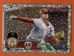 2023 Topps Holiday #H168 Logan Webb metallizzato - Foto 1 di 2