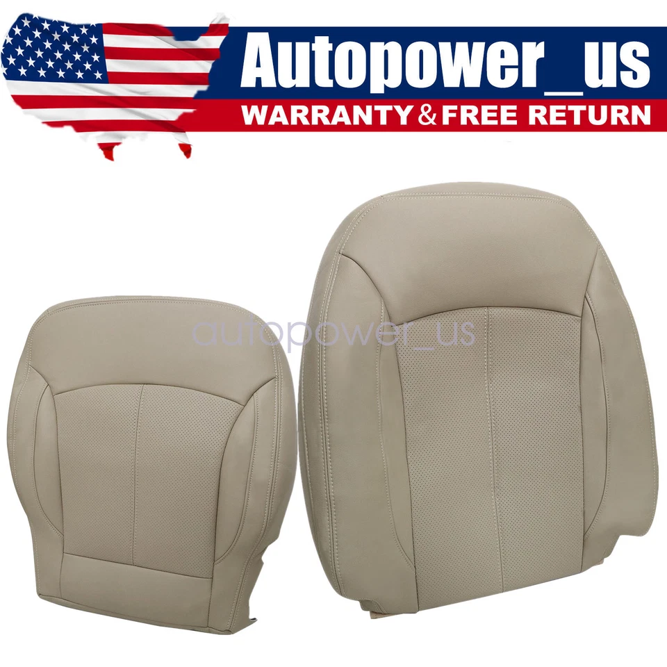 2010 2011 2012 2013 For Buick LaCrosse Driver Bottom&Back Leather Tan Seat Cover - Imagem 1 de 4