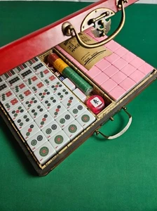 Mahjong with English Number 144 Tiles Mah Jong Game Set Chinese 36# - Picture 1 of 27