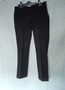 Jean Paul Gaultier x Lindex Black Classic Ankle Trousers Size UK 12 EU 38 - Picture 1 of 7