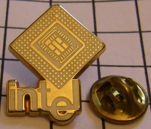 INTEL PROCESSOR SOFREC WHITE VARIANT RARE vintage pin badge - Bild 1 von 2