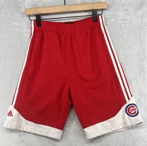 Adidas Chicago Cubs MLB Blue Athletic Red Shorts Youth Size Large L 14/16 - Picture 1 of 7