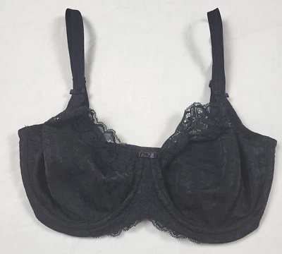 Sujetador Panache 30 FF Negro 7285 Envy Sin Forro Con Aros Encaje Lazo Sexy Coqueta Foto 1 de 4