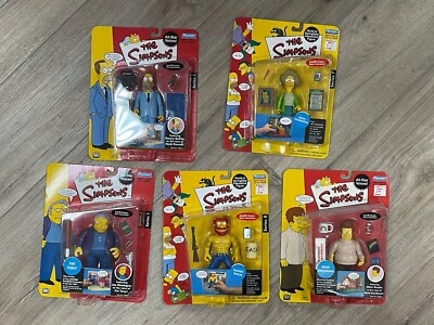 LOTE DE 5 FIGURAS DE LOS SIMPSON INTERACTIVAS DE WORLD OF SPRINGFIELD NUEVAS EN CAJA SIN USAR, EN CAJA Foto 1 de 4