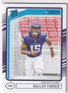 2024 Panini Donruss NFL No. 331 Dallas Turner Rated Rookie - Picture 1 of 2