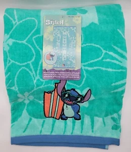 Disneys Stitch Embroidered Beach Towel (86 cm X 160 cm) (34 in x 63 in) NWT - Picture 1 of 8