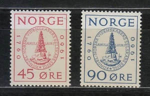 Norwegen 1960 postfrisch Mi 440-441 Sc 380-381 Royal Norwegian Society of Sciences ** - Bild 1 von 2