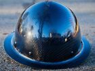 carbon fiber hard hat full brim Blue/Black ANSI/ISEA Certified 