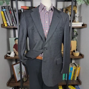 JOS A BANK Herren Sport Mantel Blazer Zwei Knopf Hahnentritt Anthrazit Wolle Gr. 43 L - Bild 1 von 19