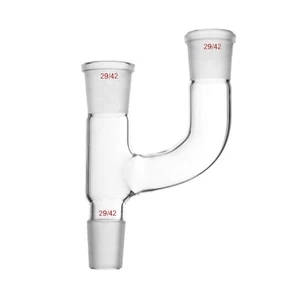 29/42 3-Way Glass Claisen Adapter Three Way Tube Laboratory Chemistry Glassware - Picture 1 of 1