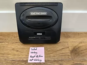 Solo consola rota Sega Genesis Mega Drive MK-1631A botón de reinicio probado - Imagen 1 de 5