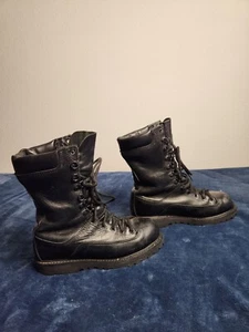 Vintage Matterhorn Gore-Tex Combat Boots Mens Size 7.5M Black Steel Toe USA 1949 - Picture 1 of 10