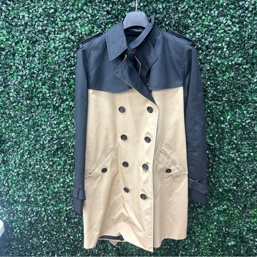 Trench coat doppiopetto Coach con copricapo Taglia L!