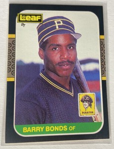 Barry Bonds 1987 LEAF Rookie Card #219 RC Baseball Cards Pirates Giants GOAT