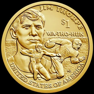 2018-D Sacagawea Dollar in Stempelglanz "Brilliant Uncirculated" Erhaltung aus Münzrolle - Bild 1 von 2