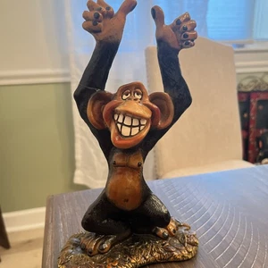 JOHN Raya Beasties of Kingdom Rusty CaCa Chimp Monkey Figurine Nature's Zoo - Picture 1 of 11