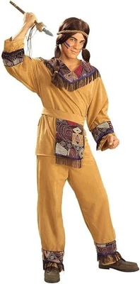 DISFRAZ DE RECREACIÓN FORUM DELUXE NATIVO AMERICANO VALIENTE HOMBRE TALLA ESTÁNDAR 59542 Foto 1 de 3