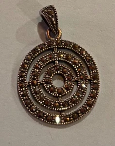 Schöner Vintage Markasit 925 Sterling Silber Anhänger für eine Halskette - Bild 1 von 3