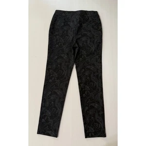 Chico's Paisley Print Pull-On Pants, Size 1 - Picture 1 of 6