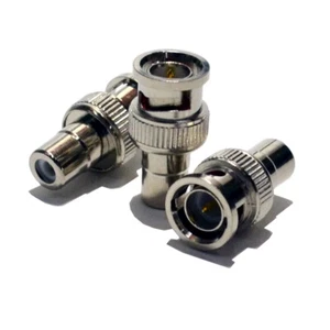 10 pack BNC Male to RCA Female Connector Adapter Coaxial CCTV - Picture 1 of 3