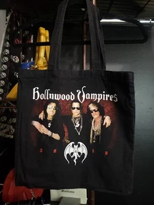 Hollywood Vampires 2018 Tour official merchandise Canvas Tote Rock N Roll Band - Picture 1 of 3