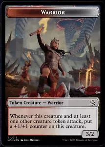 Warrior Token Magic The Gathering - Picture 1 of 2