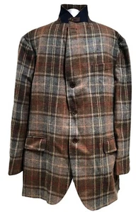 NEW, HACKETT LONDON MEN'S BROWN PLAID BLAZER, 46R, $1100 - Picture 1 of 11