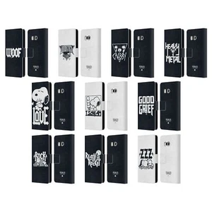 OFFICIAL PEANUTS ROCK TEES LEATHER BOOK CASE FOR HTC PHONES 1 - Picture 1 of 7