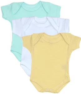 BabyPrem Premature Baby Clothes Cotton Bodysuits Babygrows Boys Girls Unisex 3 - Picture 1 of 5