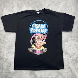 Vtg Osaka Popstar Shirt Mens Large Black Punk Rock Band Garbage Pail Kids Y2K - Picture 1 of 17