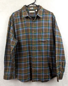 Hawker Rye sz XL Regular Flannel Shirt multi color plaid print ls buttons 8002 - Picture 1 of 4