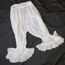 True VINTAGE 1900s pantaloons bloomers white cotton lace Victorian underwear