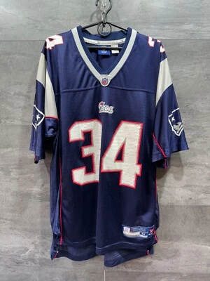 CAMISETA DE FUTBOL AMERICANO DE LOS PATRIOTAS DE NUEVA INGLATERRA DE LA NFL REEBOK TALLA M #34 MORRIS Foto 1 de 4