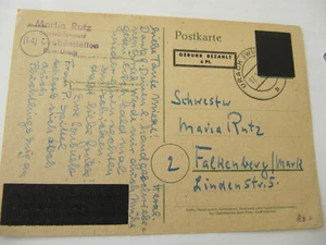 1945 Lokale Notausg. Franz. Zone PE 812 II auf 313 II (gebr.) - Bild 1 von 2