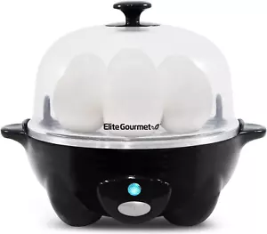 Olla rápida Elite Gourmet EGC-007B# para huevos, 7 fáciles de pelar, dura, mediana, boi blanda - Imagen 1 de 14