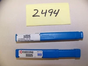 .3125 DIA 2FL CARBURO S/C EM 1.625 LOC 4.0 OAL, LOTE DE 2 EA (ARTÍCULO #2494) - Imagen 1 de 2