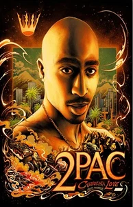 2PAC California Love Concert Poster 11 X 17 Framed - Picture 1 of 2
