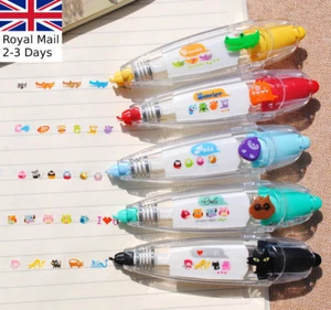Cute Cartoon Stationary Decorative Correction Tape Roller Students Diary Sticker - Picture 1 of 13
