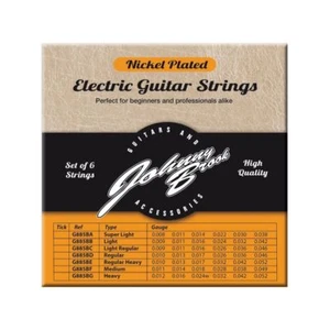 Nickel Plated Steel Electric Guitar Strings Set of 6 (Gauge Light/Regular) - Picture 1 of 2