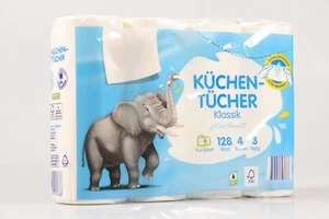 40 Rollen Küchenrolle 3-lagig Küchenpapier aus Zellstoff Haushaltsrolle - Bild 1 von 3