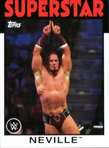 2016 Topps WWE WWF Heritage 1986 Style Wrestling Card #26 Neville Bastard Pac - Imagen 1 de 2